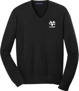 Men's V-Neck Sweater, Black